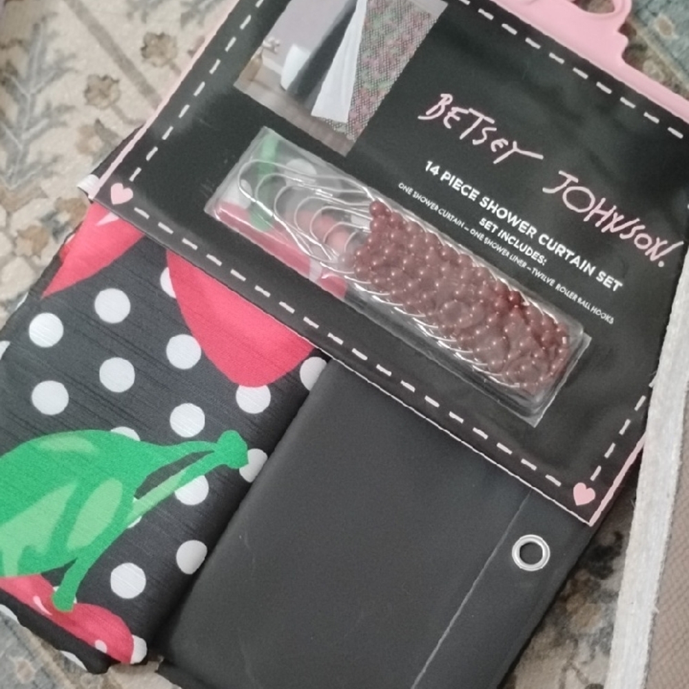 Betsey Johnson set Of 2 Shower Curtain Full Sets!!!